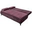 Schlafsofa Zoe B: ca. 202 cm - Aubergine/Schwarz, KONVENTIONELL, Textil (202/94/104cm) - Carryhome Schlafsofa Zoe B: ca. 202 cm - Aubergine/Schwarz, KONVENTIONELL, Textil (202/94/104cm) - Carryhome