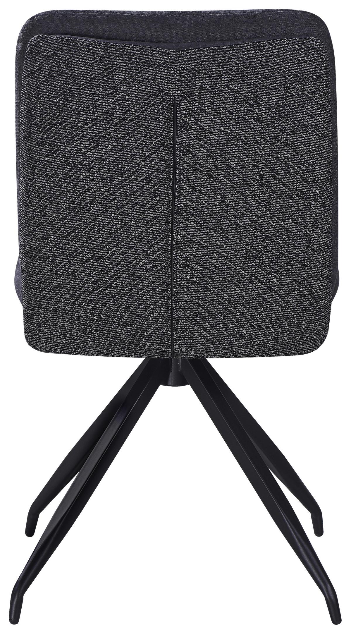 ŽIDLE NOVA - šedá/černá, Moderní, kov/textil (48/89/67cm) - Premium Living