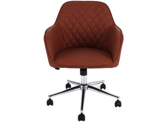 Drehstuhl Melbourne 57,5cm Braun - Chromfarben/Braun, MODERN, Kunststoff/Textil (57,5/84,5-94,5/58,5cm) - Luca Bessoni Drehstuhl Melbourne 57,5cm Braun - Chromfarben/Braun, MODERN, Kunststoff/Textil (57,5/84,5-94,5/58,5cm) - Luca Bessoni