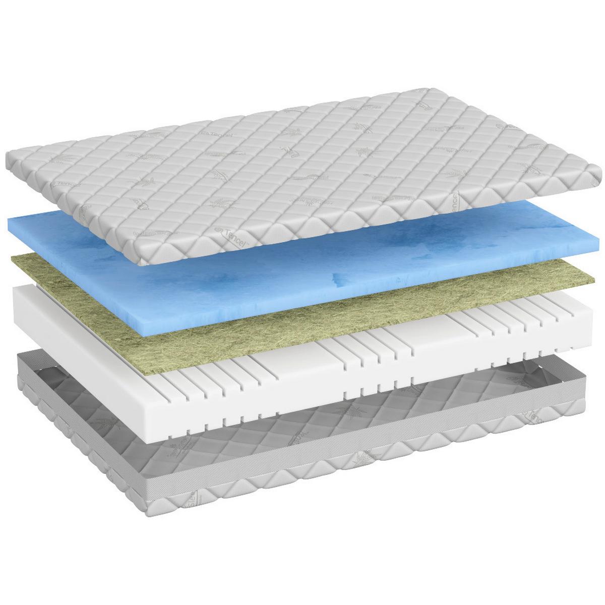 Hanfmatratze Hempysleep mittelfest 200x100 - Textil (200/100cm)