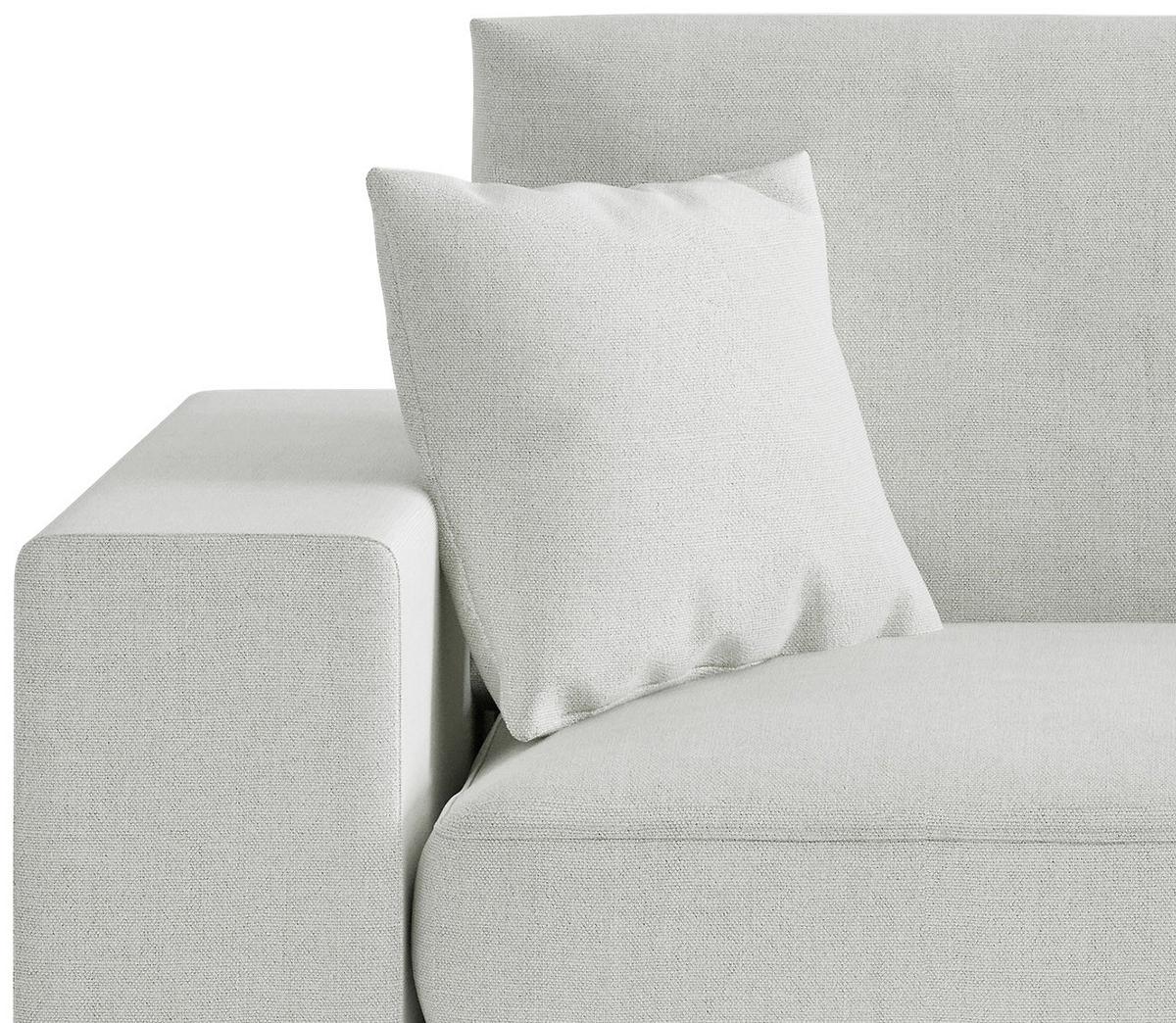 Sitzgarnitur Alberta 2-teilig Hellgrau B: 139 Cm - Hellgrau/Schwarz, Design, Holz/Textil (278/85/103cm) - Livetastic