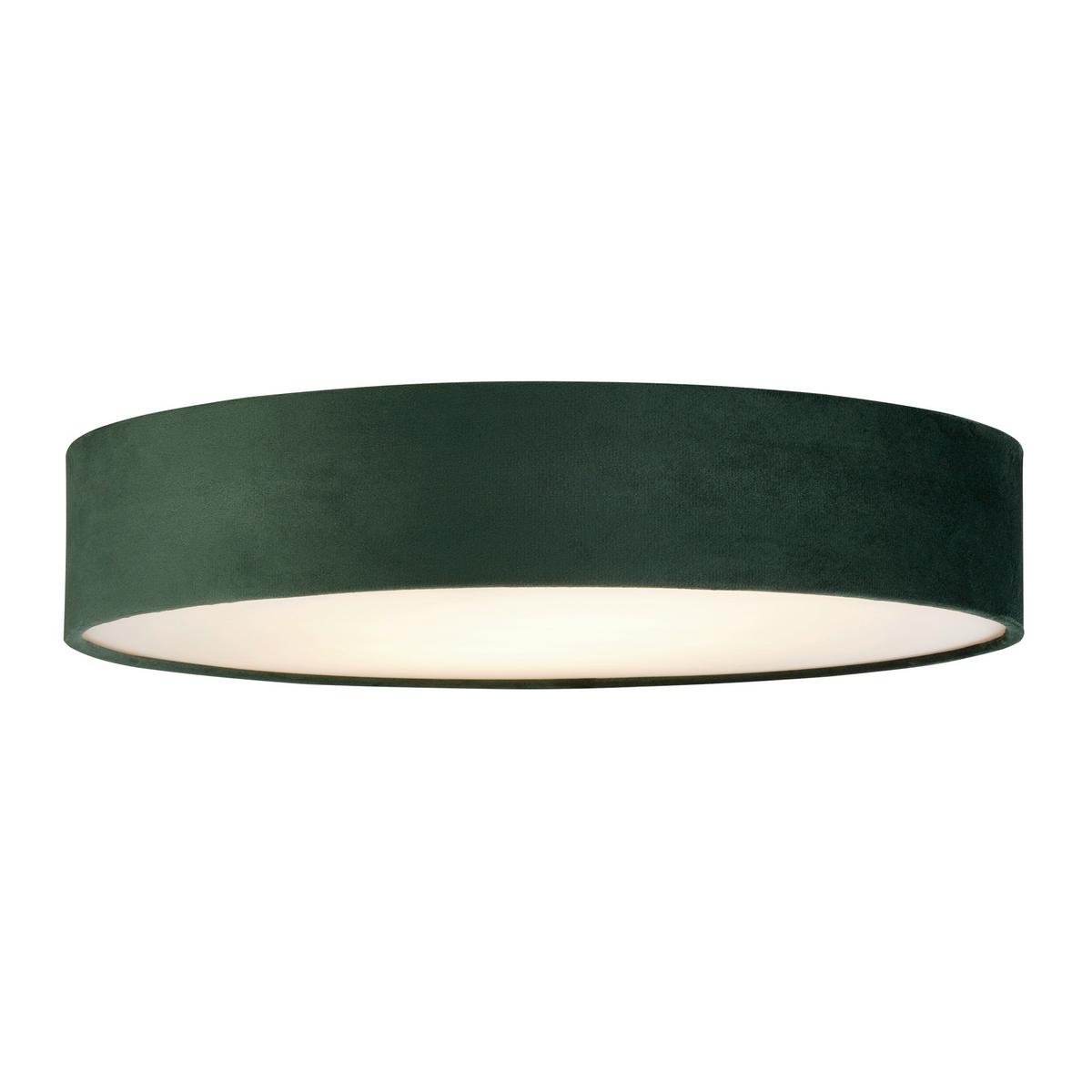 Deckenleuchte Drum 23298-3gr - Grün, Design, Textil/Metall (50/50/10cm)