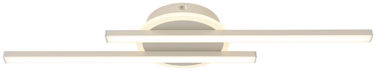 STROPNÉ LED SVIETIDLO OLGA - piesková, Modern, kov/plast (58/15/5cm) - Mömax