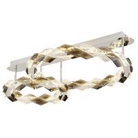 LED-Deckenleuchte 67318d2 - Klar, Design, Kunststoff/Metall (80/55/24,5cm) - Globo