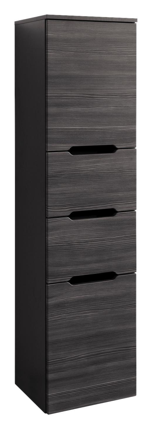 Hochschrank Belluno B:40 cm Lärche Dekor - Lärchefarben/Graphitfarben, Basics, Holzwerkstoff (40/156/35cm)