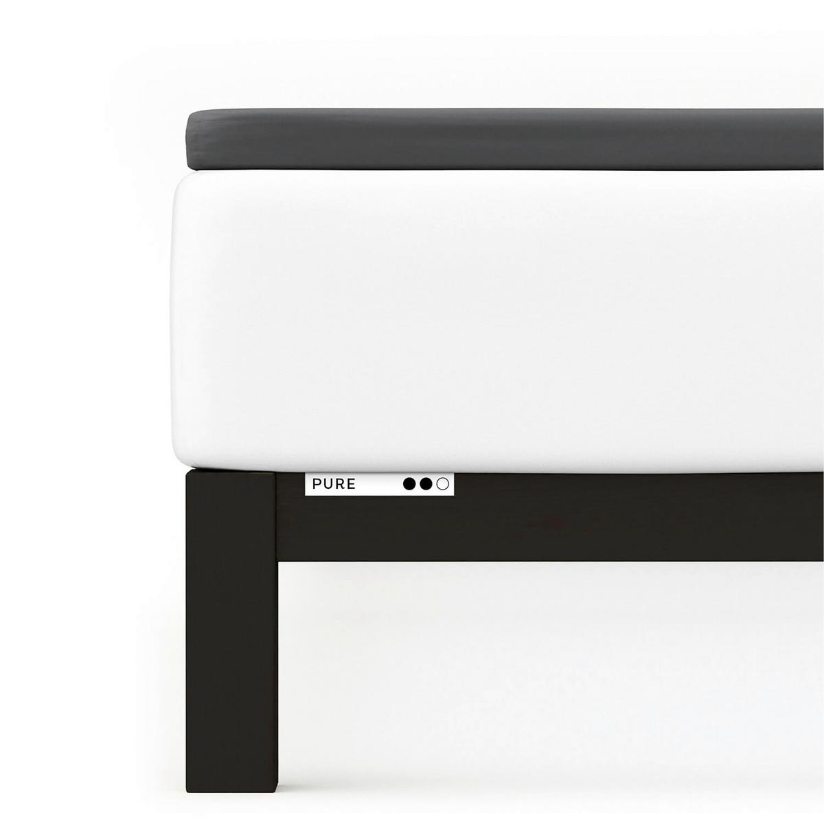 Topper-spannleintuch Pure Topper - Dunkelgrau, Basics, Textil (140-160/200-220cm) - Schlafgut