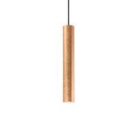 Hängeleuchte Look H: 56/137 Cm 1-Flammig - Goldfarben, KONVENTIONELL, Metall (6/56-137cm) - Ideal Lux