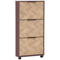 Schuhkipper Piazza Eichefarben/Mauve B: 59,8 cm - Eichefarben/Mauve, Design, Holzwerkstoff (59,8/124,5/19,55cm) - MID.YOU