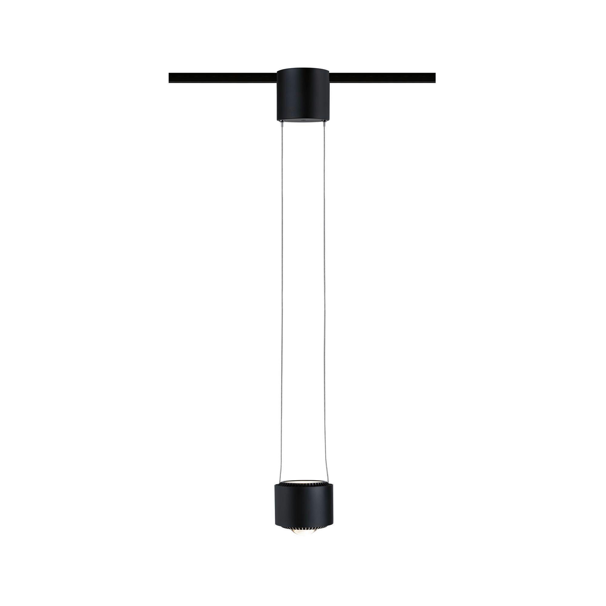 Schienensystem Urail Hängeleuchte 94972 Schwarz - Schwarz, Design, Metall (8,5cm) - Paulmann