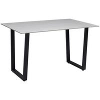 Esstisch Emin Keramik Hellgrau, B: 140 Cm - Beige/Schwarz, KONVENTIONELL, Stein/Metall (140/90/76cm) - MID.YOU