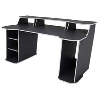 Gaming Tisch Matrix Anthrazit/weiß B: 85 Cm - Anthrazit/Weiß, LIFESTYLE, Holzwerkstoff (180/85/76cm) - MID.YOU