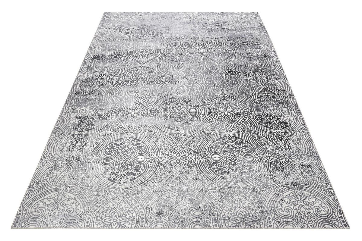 Webteppich Grace Grau 120x170 Cm - Grau, Design, Textil (120/170cm) - WECON HOME