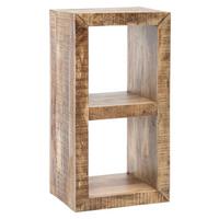 Regál Rustica masív - hnědá, Design, dřevo (45/90/35cm) - MID.YOU
