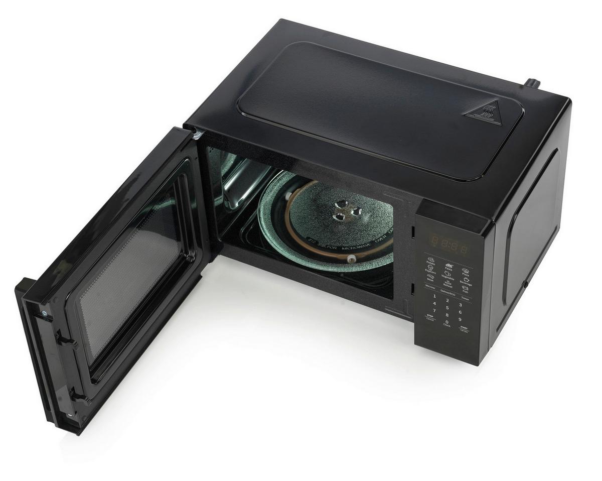 MIKROWELLE 700W, 20 Liter - Schwarz, Basics, Glas/Metall (45,5/26,1/32,6cm) - Hisense