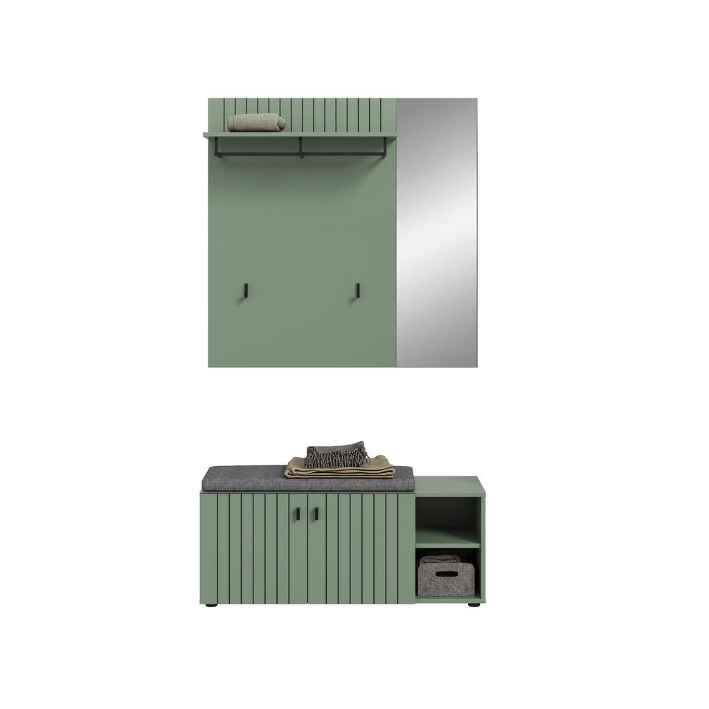 Garderobe Station Graugrün B: 106cm