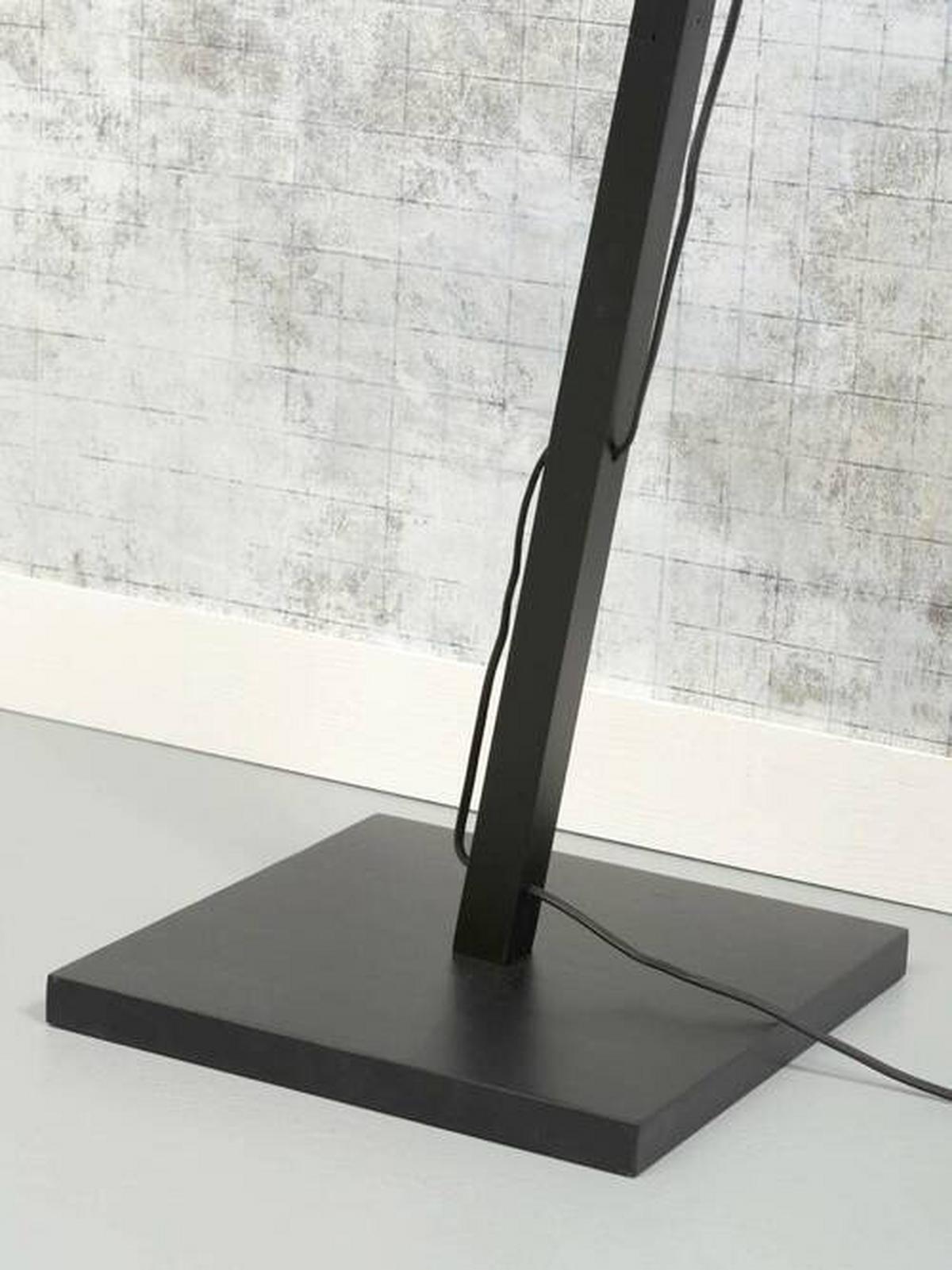 Stehleuchte Bhutan/Fs/Ad/B/2520/Bn - Schwarz/Naturfarben, Trend, Holz (150/31/55cm) - Good & Mojo