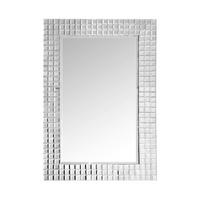 Nástenné zrkadlo strieborná - strieborná, Basics, kov/sklo (60/90/4cm)