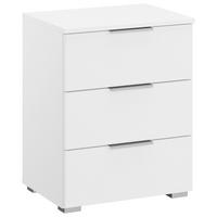 NACHTKÄSTCHEN Alabama, Weiß B: 40 cm - Alufarben/Weiß, MODERN, Holzwerkstoff (40/61/42cm) - Rauch Möbel