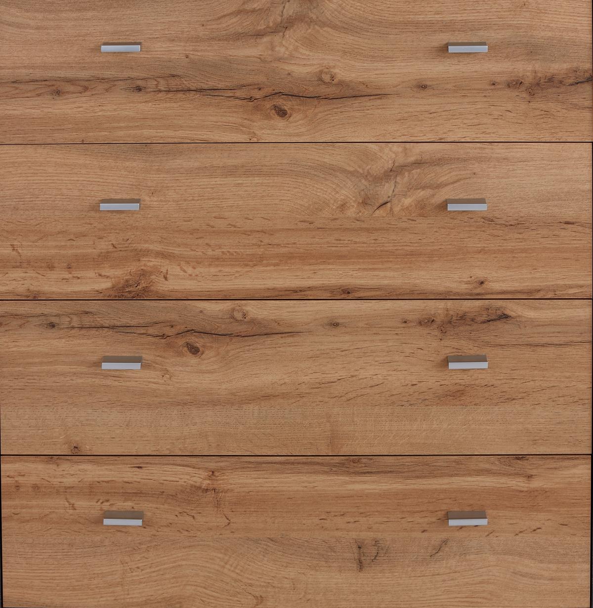 KOMODA 4-YOU YUK06 - sivá/farba duba, Modern, kompozitné drevo (74/85.4/44.3cm)