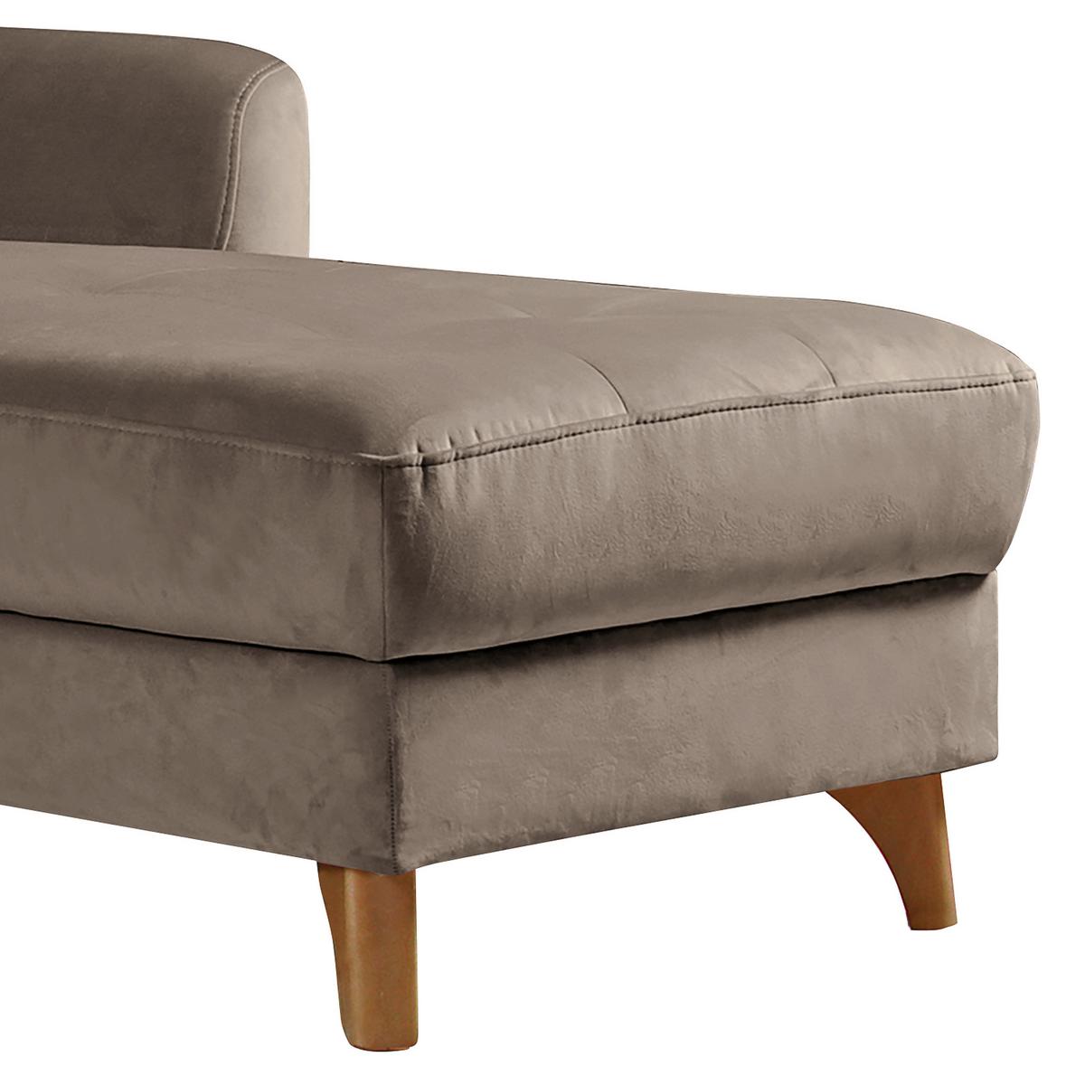 Ecksofa Nordic, Beige S: 238x168 cm - Beige/Buchefarben, Design, Textil (238/168cm) - Livetastic