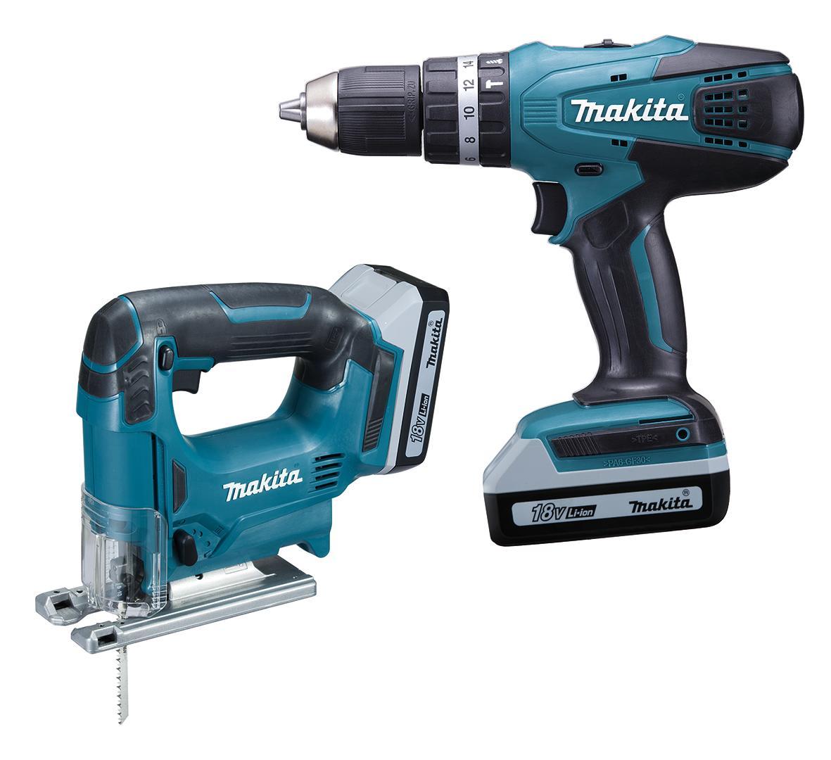 Akku-Spezial-Werkzeugset DK18113X1 7-teilig 18,0 V - Türkis/Schwarz, MODERN, Kunststoff/Metall (27/28/12cm) - Makita