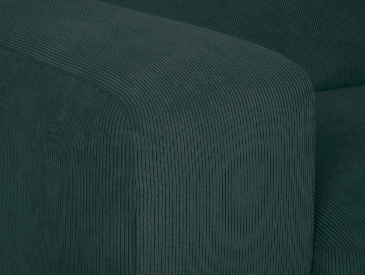 Ecksofa Hannah Grün 252x170 cm - Schwarz/Grün, Design, Textil (252/170cm) - MID.YOU