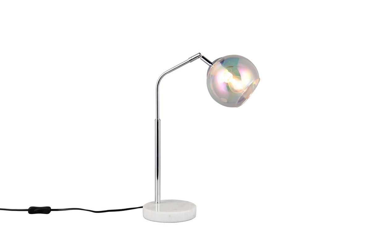 Tischleuchte 516900106 Paxton - Chromfarben, Design, Glas/Metall (28/15/45cm) - Trio Leuchten