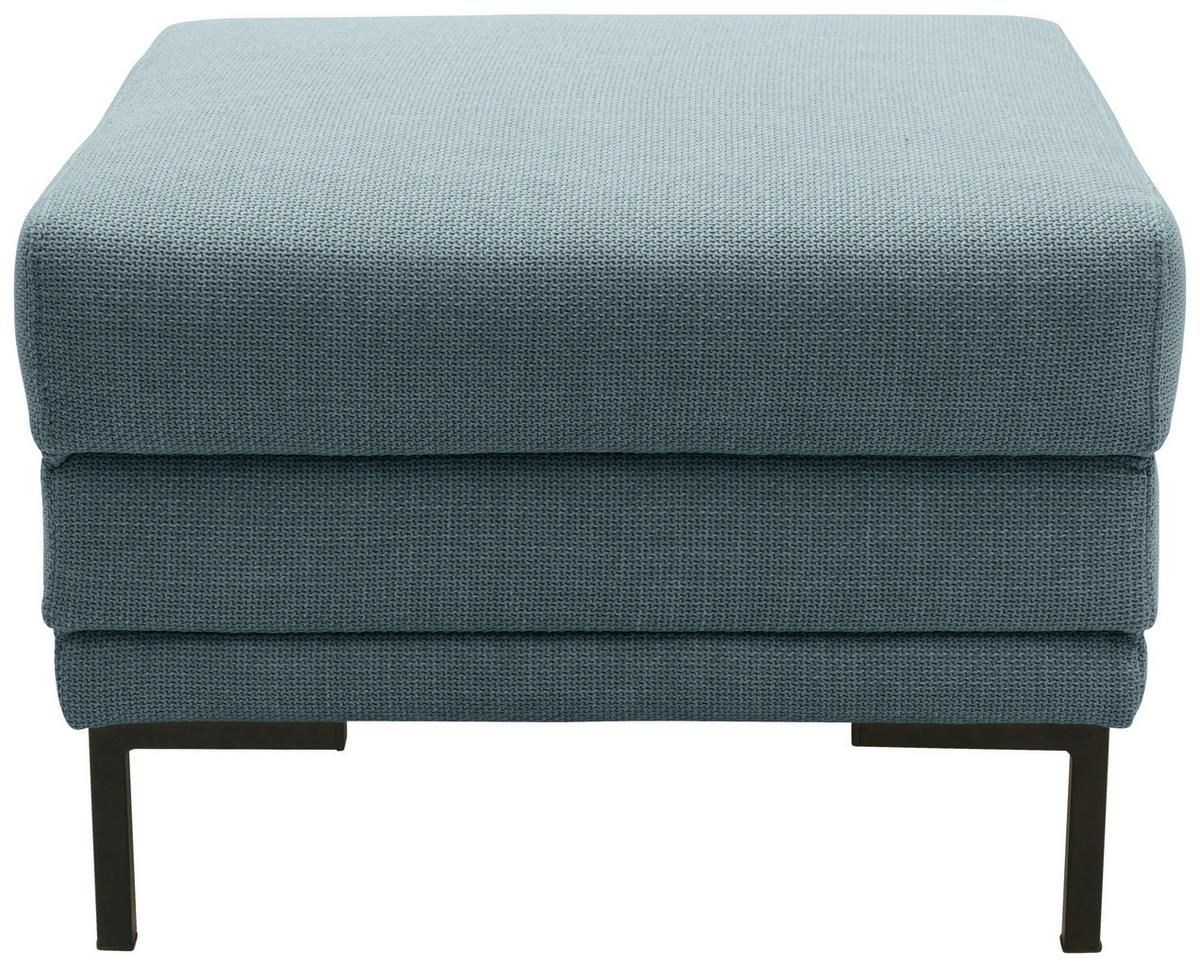 Hocker Looks Vii - Petrol/Schwarz, Design, Textil (55/45/55cm) - LOOKS by W.Joop