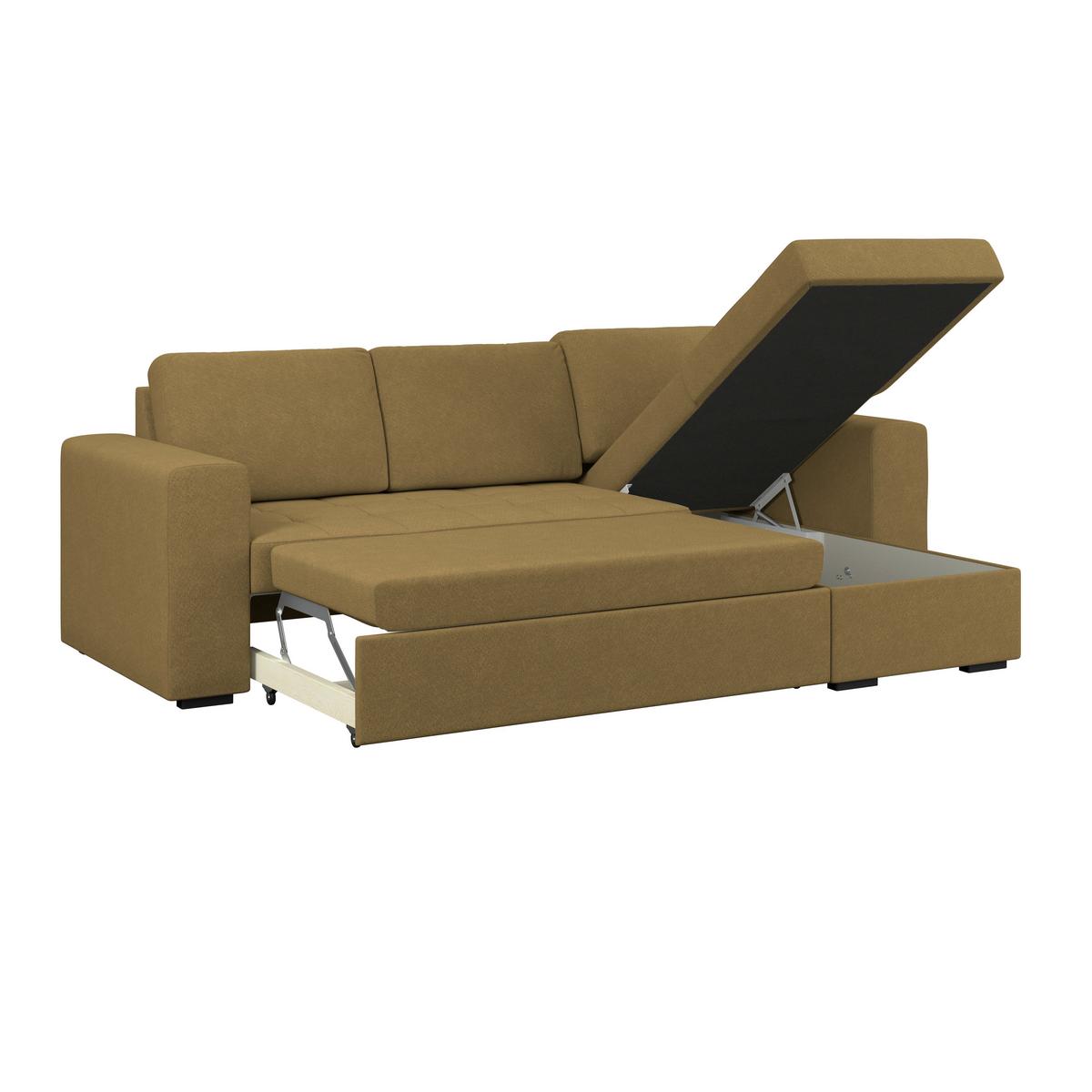 Ecksofa Jan Olivgrün S: 247x155 Cm - Olivgrün, Trend, Textil (247/155cm)