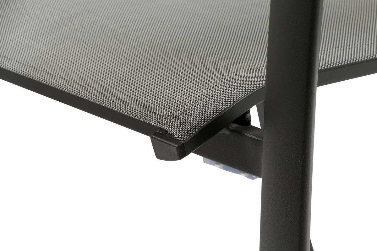 Gartengarnitur Velia 7-Teilig Metall/Textil/Keramik - Anthrazit/Schwarz, KONVENTIONELL, Keramik/Textil - Siena Garden