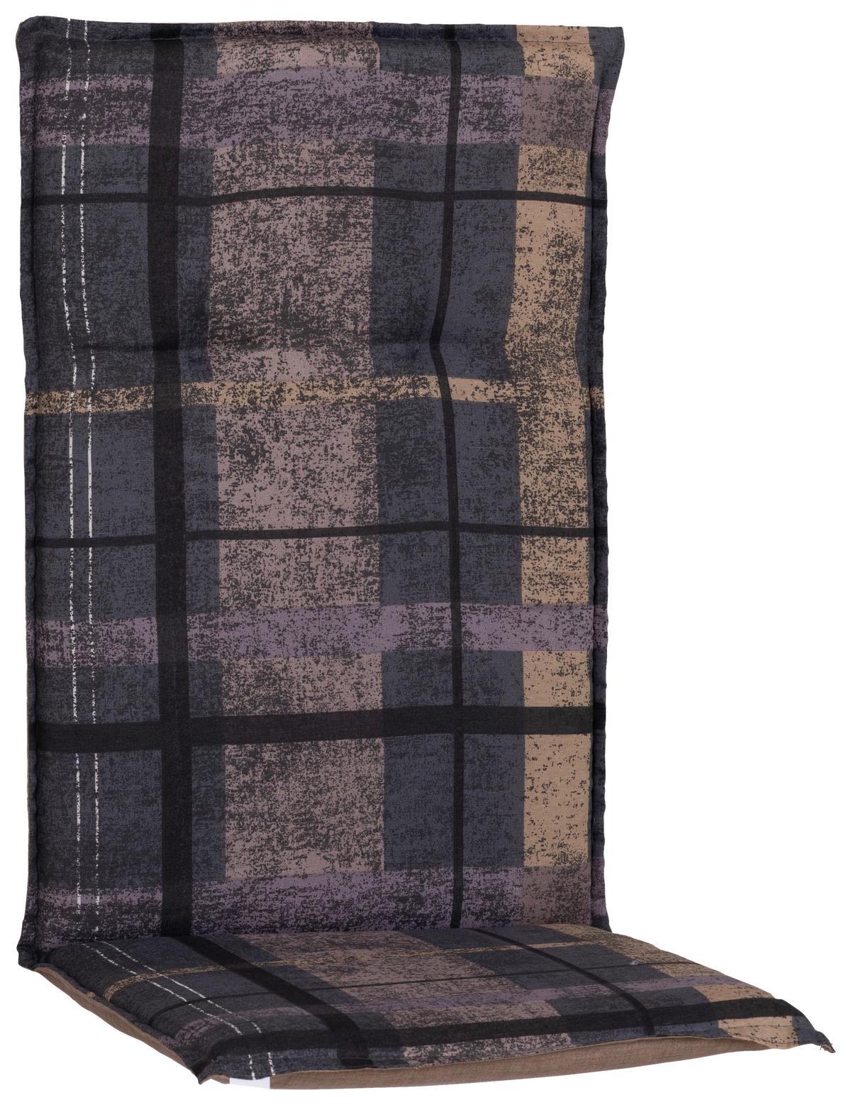 Sesselauflage Hochlehner Grau/Beige - Taupe/Grau, Basics, Textil (120/48/5cm)