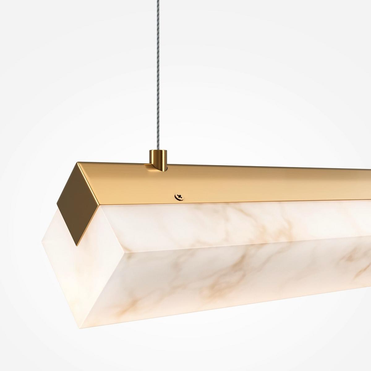 Pendelleuchte Petra - Messingfarben, MODERN, Metall (100/8,5/96,2cm) - MAYTONI