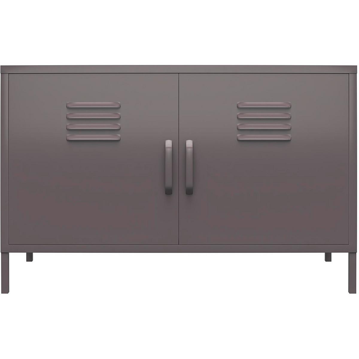 Kommode Bradford Grau B: 98 cm - Grau, Design, Metall (98/63/39cm) - MID.YOU