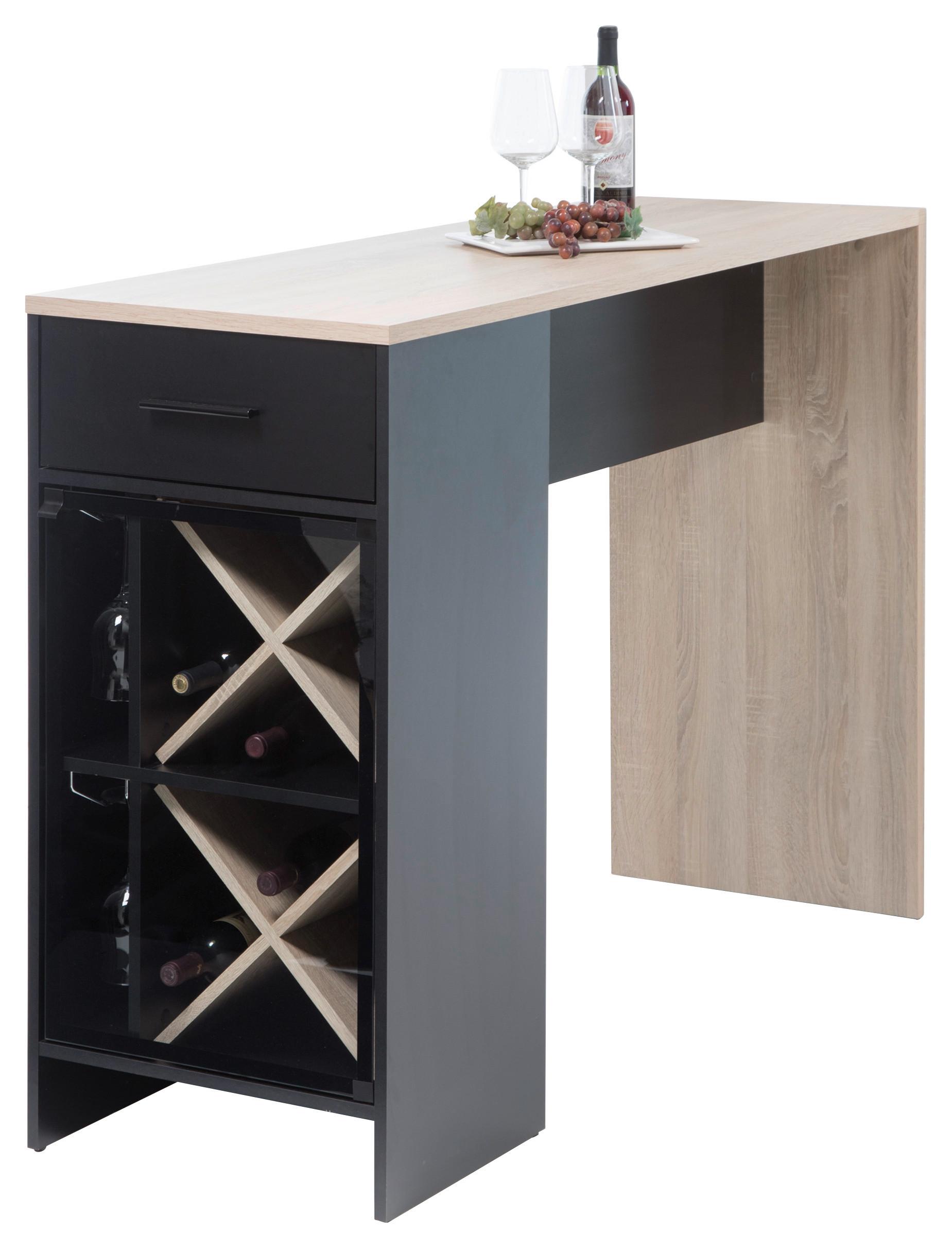 Höhenverstellbarer Bartisch 40cm - Kleiner Runder Beistelltisch Multifunktional