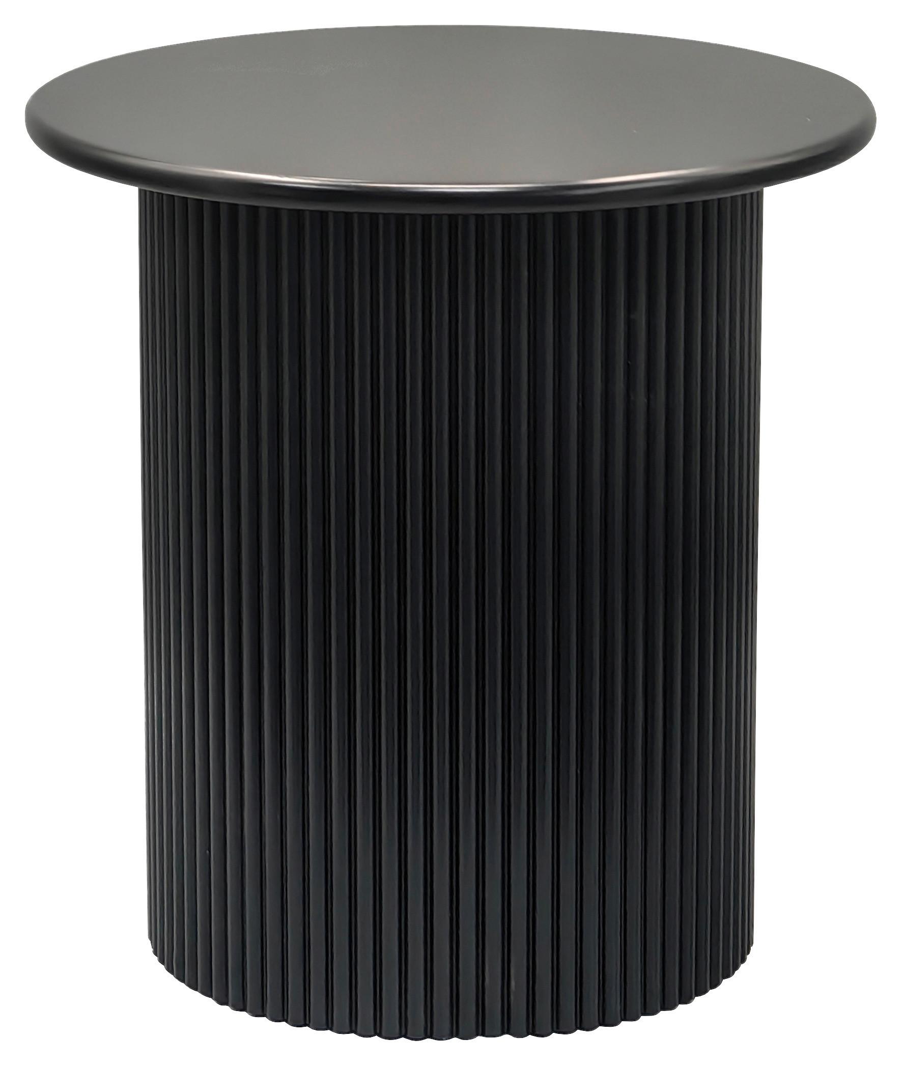 Beistelltisch Linz , Schwarz - Schwarz, Design, Holzwerkstoff (40/41/40cm) - Livetastic