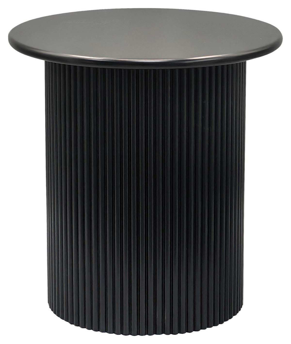 Beistelltisch Linz , Schwarz - Schwarz, Design, Holzwerkstoff (40/41/40cm) - Livetastic