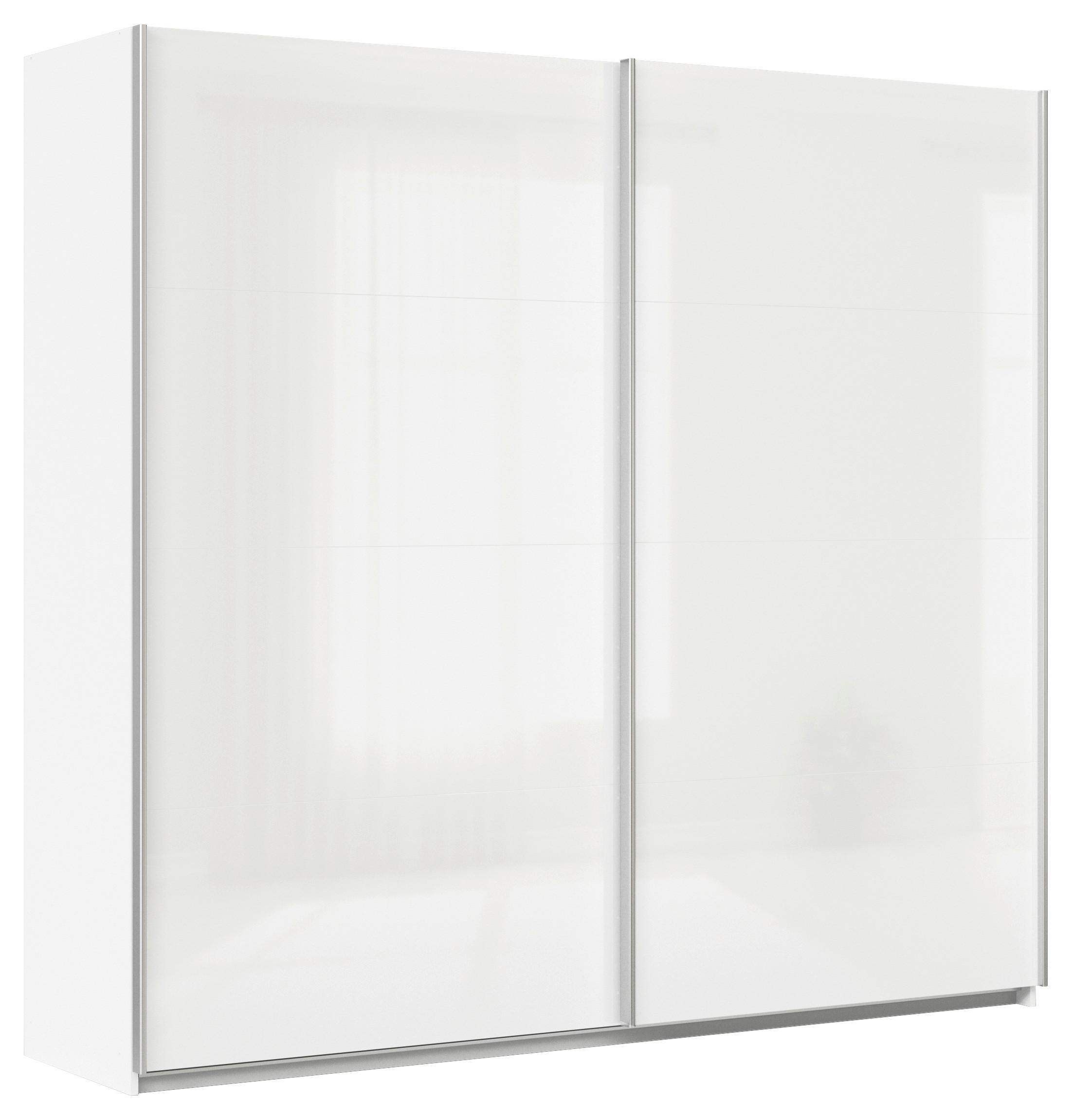 Schwebetürenschrank Feldkirch 225 Normalhöhe - Weiß Hochglanz/Weiß, MODERN, Holzwerkstoff (225/210/62cm)