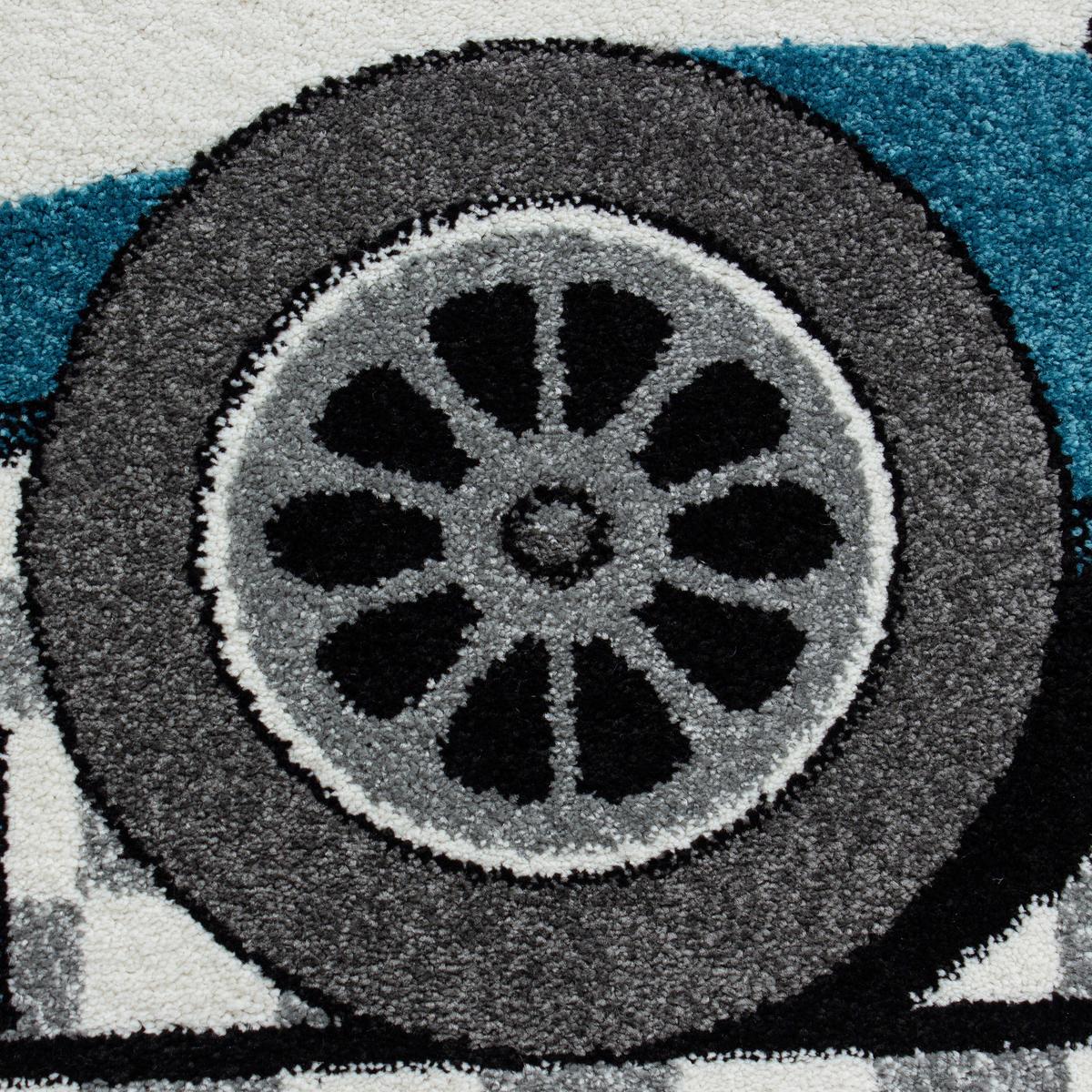 Kinderteppich Fahrzeug Blau Kids 120x170 Cm - Blau, Trend, Textil (120/170cm)
