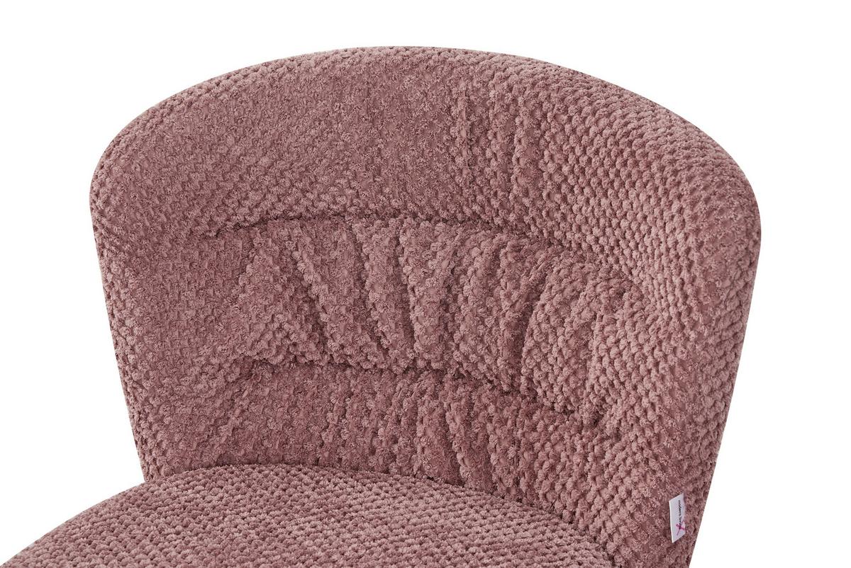 Židle EMILY růžová - růžová/pink, Lifestyle, kov/dřevo (55/79/59cm) - Mömax