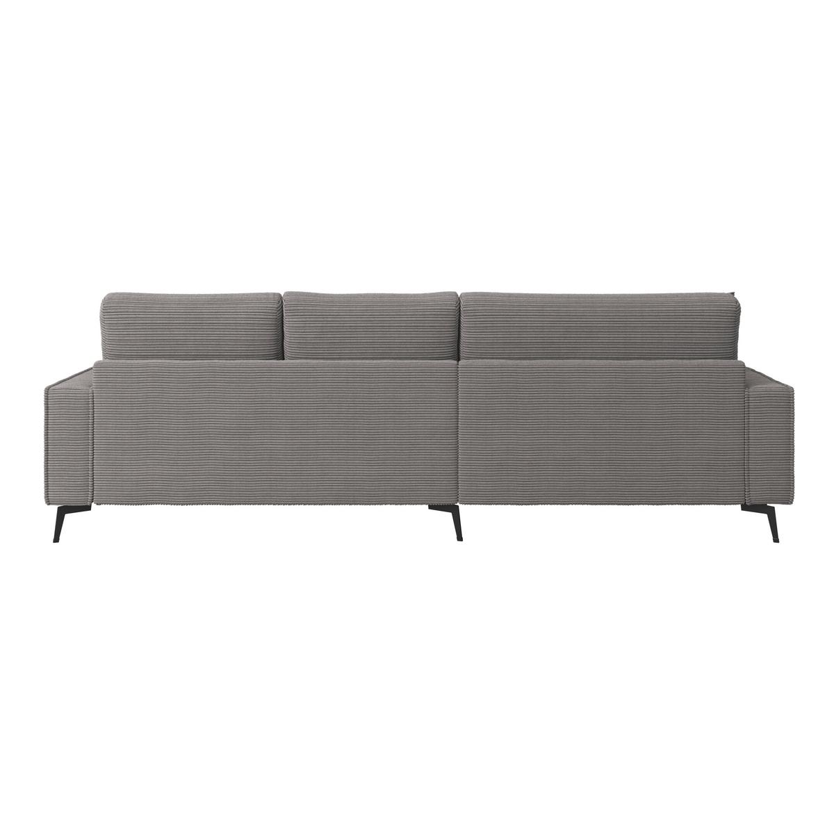 Ecksofa Zero Anthrazit 173x286 cm - Anthrazit/Schwarz, Trend, Textil (173/286cm)