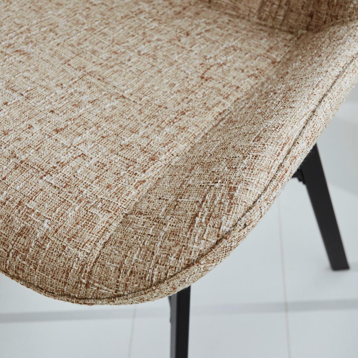 Stuhl-set Samuel - Beige/Schwarz, Design, Textil (53/87/63cm) - MID.YOU