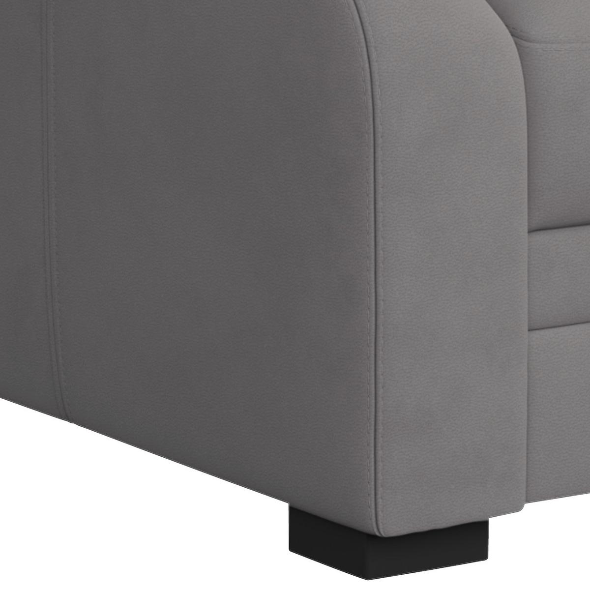 Sessel Marcus - Hellgrau/Schwarz, Basics, Textil (97/99/99cm) - MID.YOU