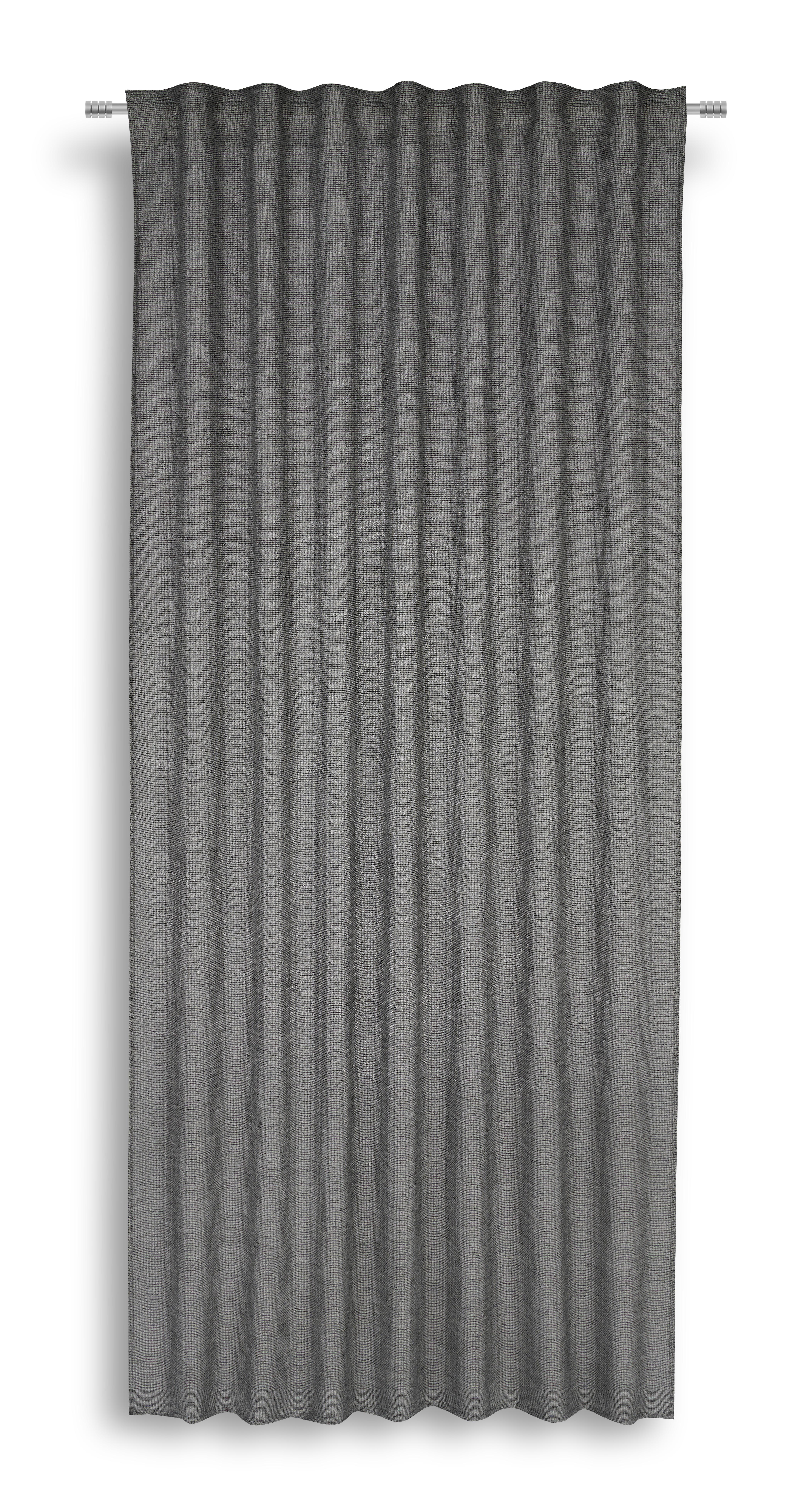 Készfüggöny Hilda - Antracit, modern, Textil (140/245cm) - Luca Bessoni