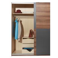 Schubkasteneinsatz B: 66 cm Line Grey 3 Laden - Holzwerkstoff (66/48/54cm)