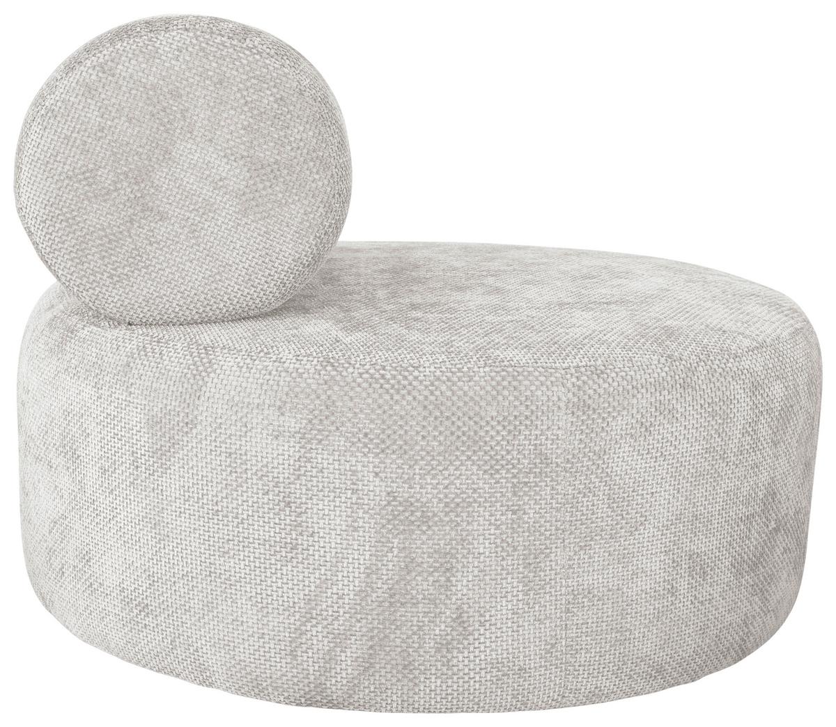Relaxsessel Moss Weiß B: 88 cm - Schwarz/Weiß, Basics, Textil (88/70/88cm) - Livetastic