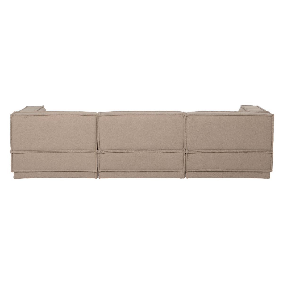 ECKSOFA Manu Taupe 286x160cm - Taupe/Schwarz, MODERN, Textil (286/160cm) - Livetastic