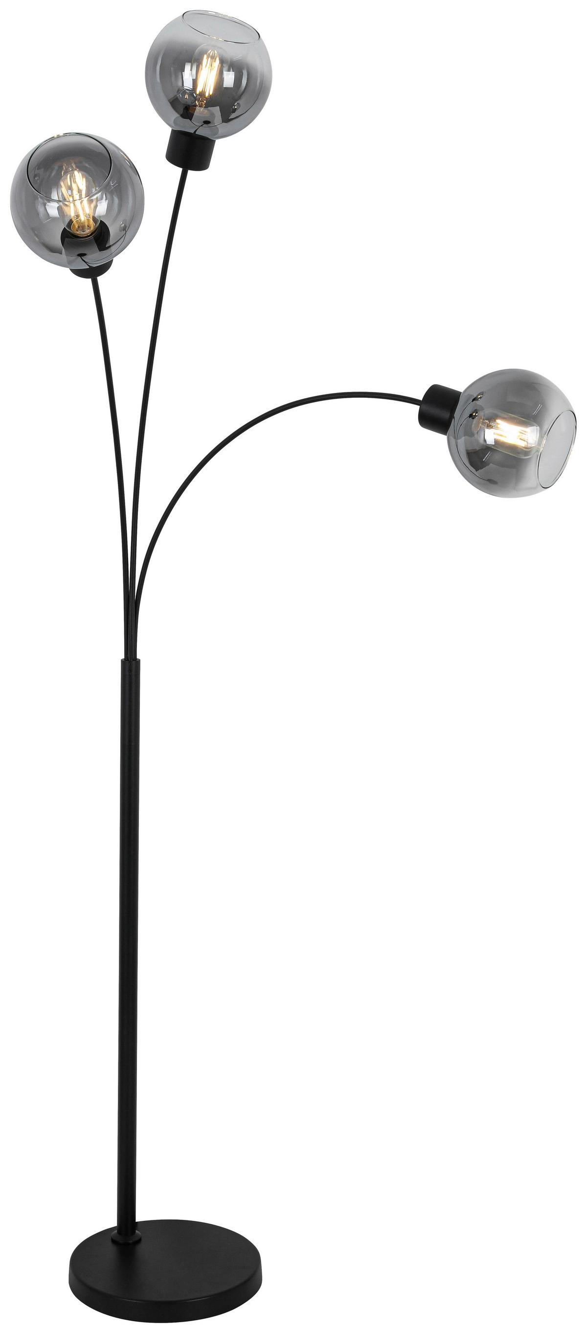 STOJACÍ LAMPA GITTI - černá, Moderní, kov/plast (63/160cm) - Mömax