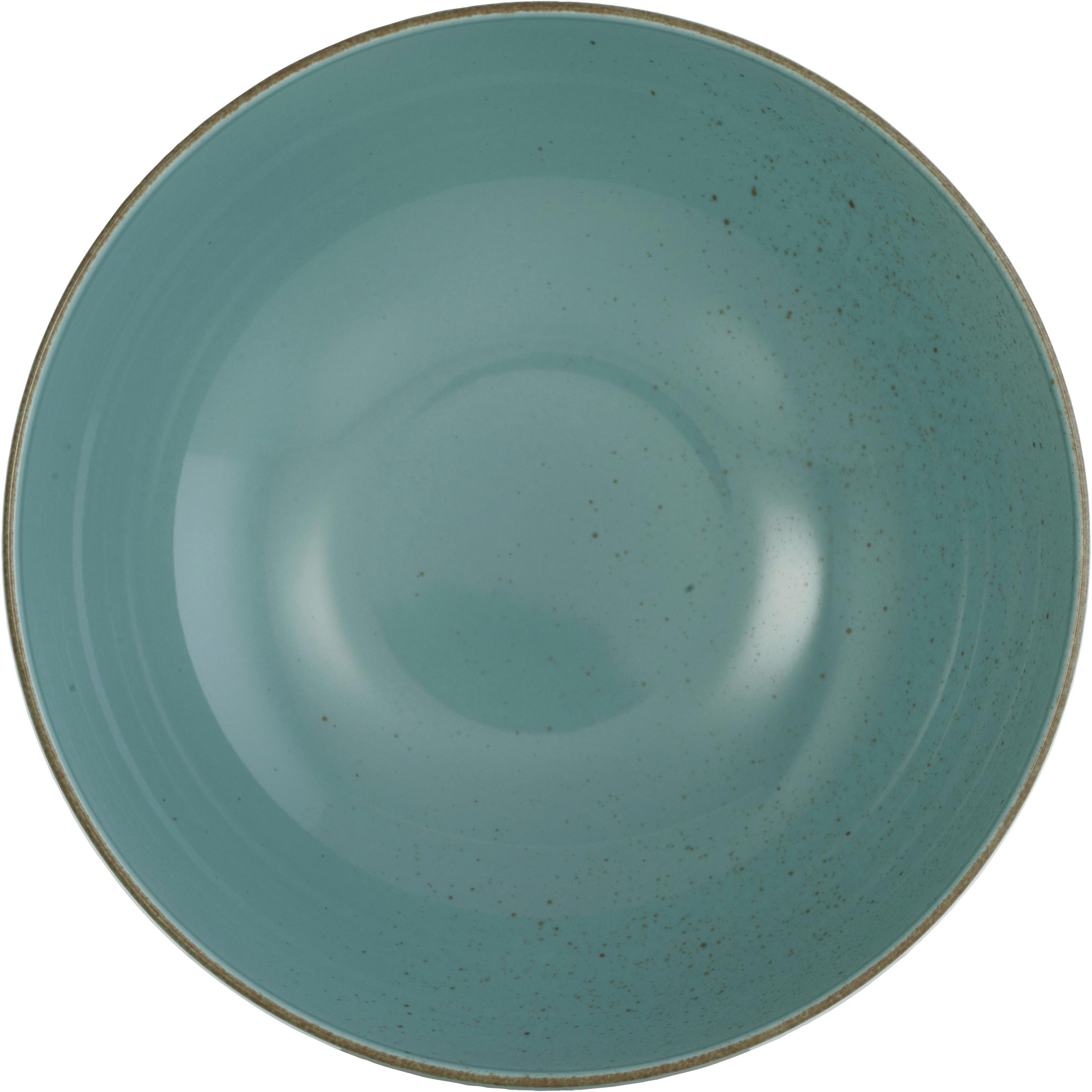 Salátová Mísa Capri, Ø: 25cm - zelená, Moderní, keramika (25/25/8cm) - Premium Living