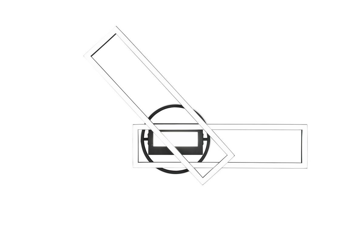 LED-Deckenleuchte R67183132 Twister - Schwarz, Basics, Metall (90,5/24,5/8,5cm)