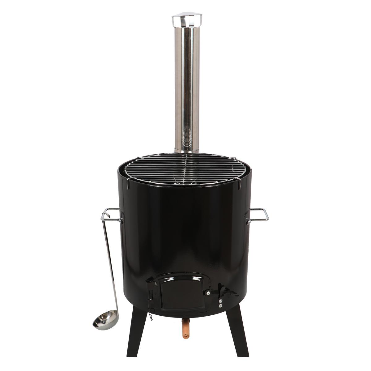 Dutch Oven Metall - Schwarz, LIFESTYLE, Metall (45,5/92/49,5cm)